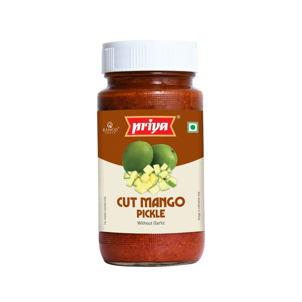 Priya Cut Mango Pickle Without Garlic (300g 10.6oz)