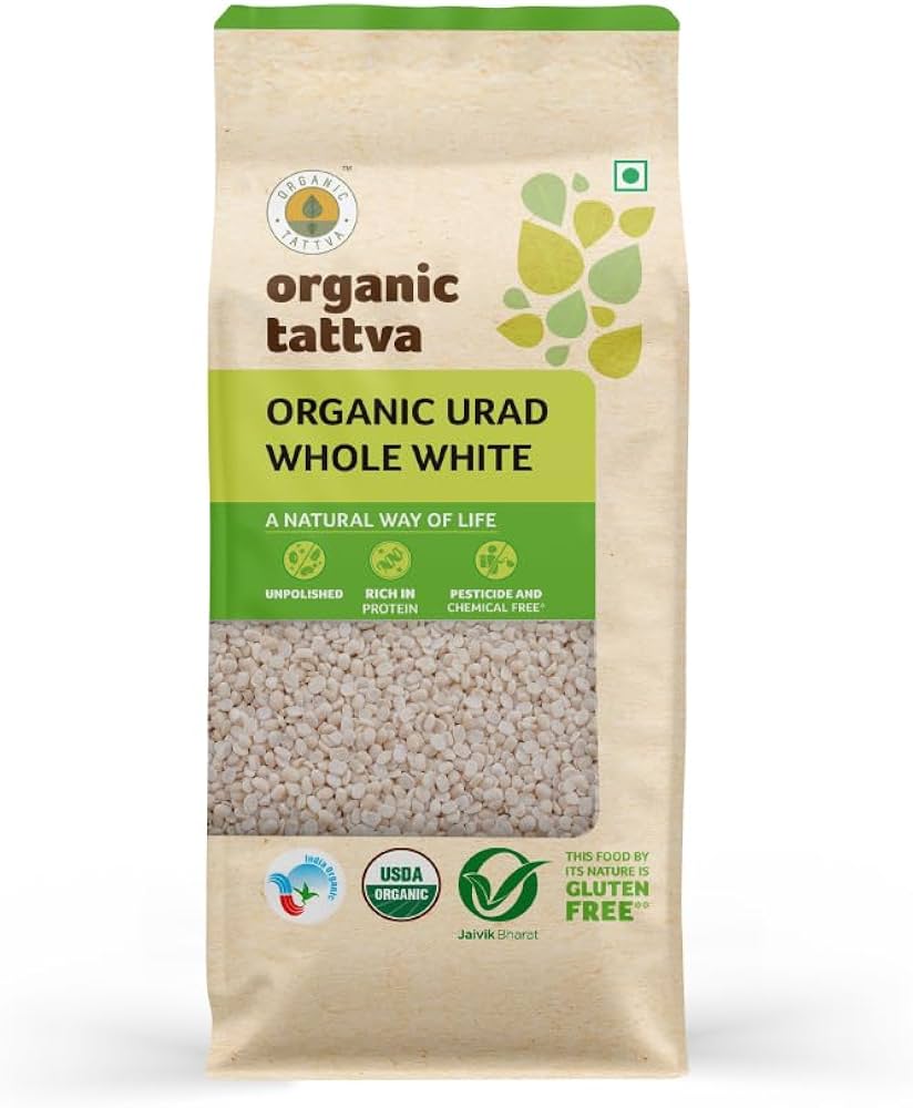 Organic Tattva Urad Dal White Split (1.8kg 4lb)