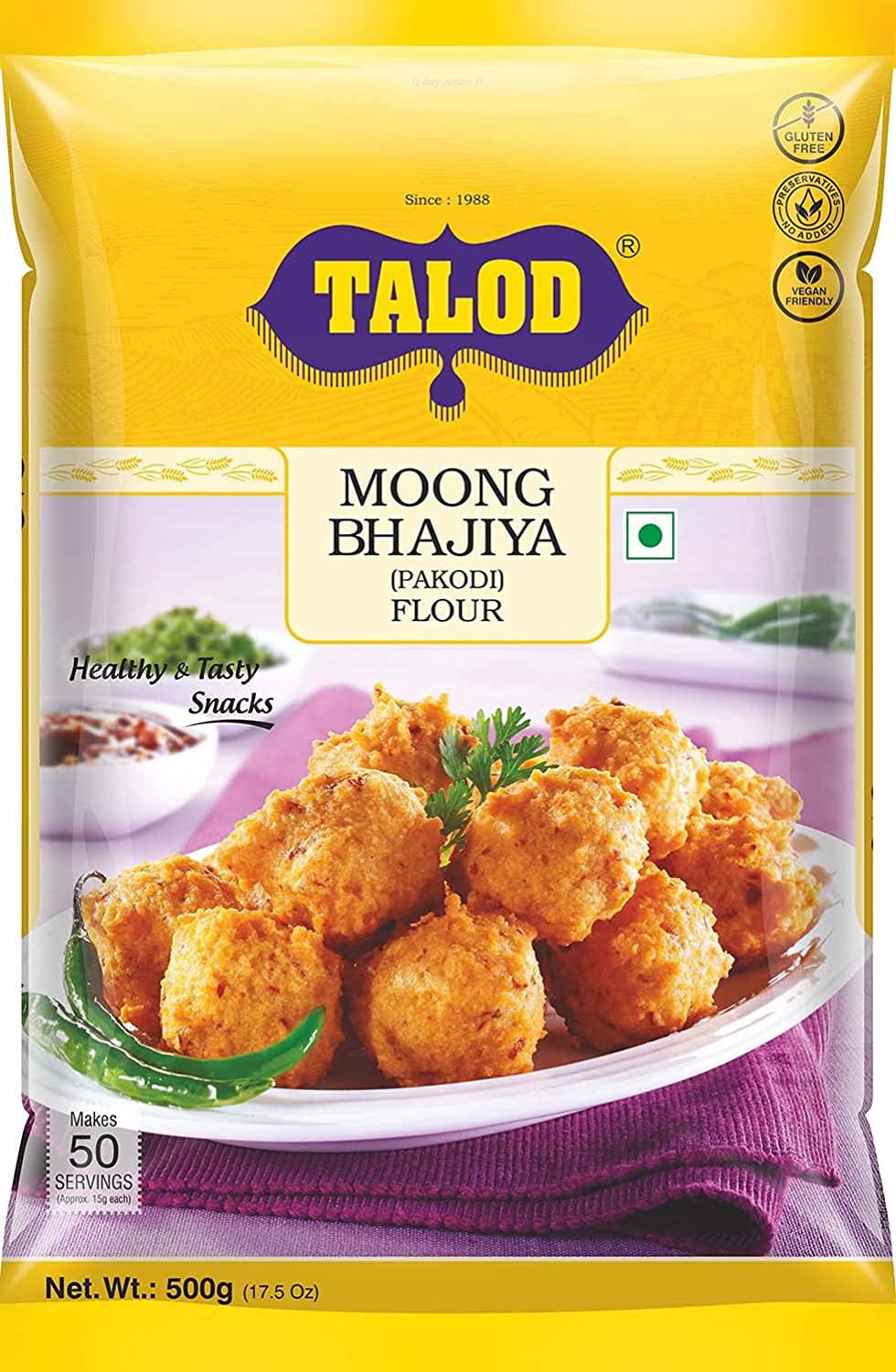 Talod Moong Bhajiya (500g  17.5Oz)