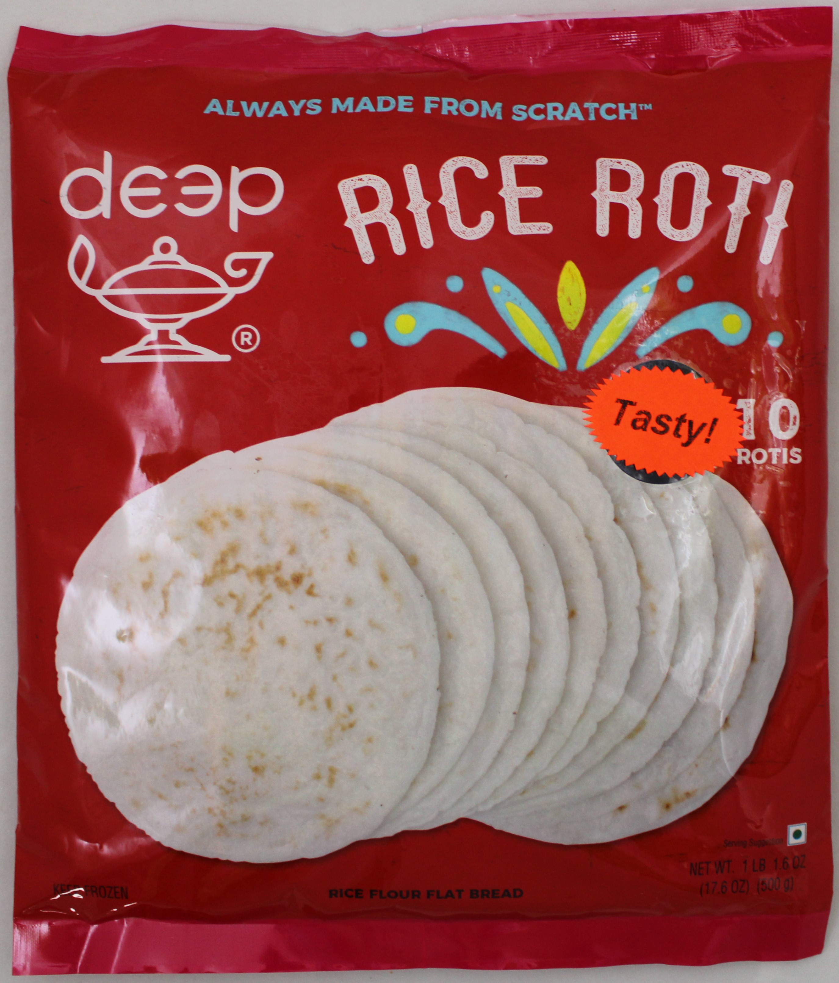 Deep Rice Roti  10 Pcs (500g  17.6Oz)