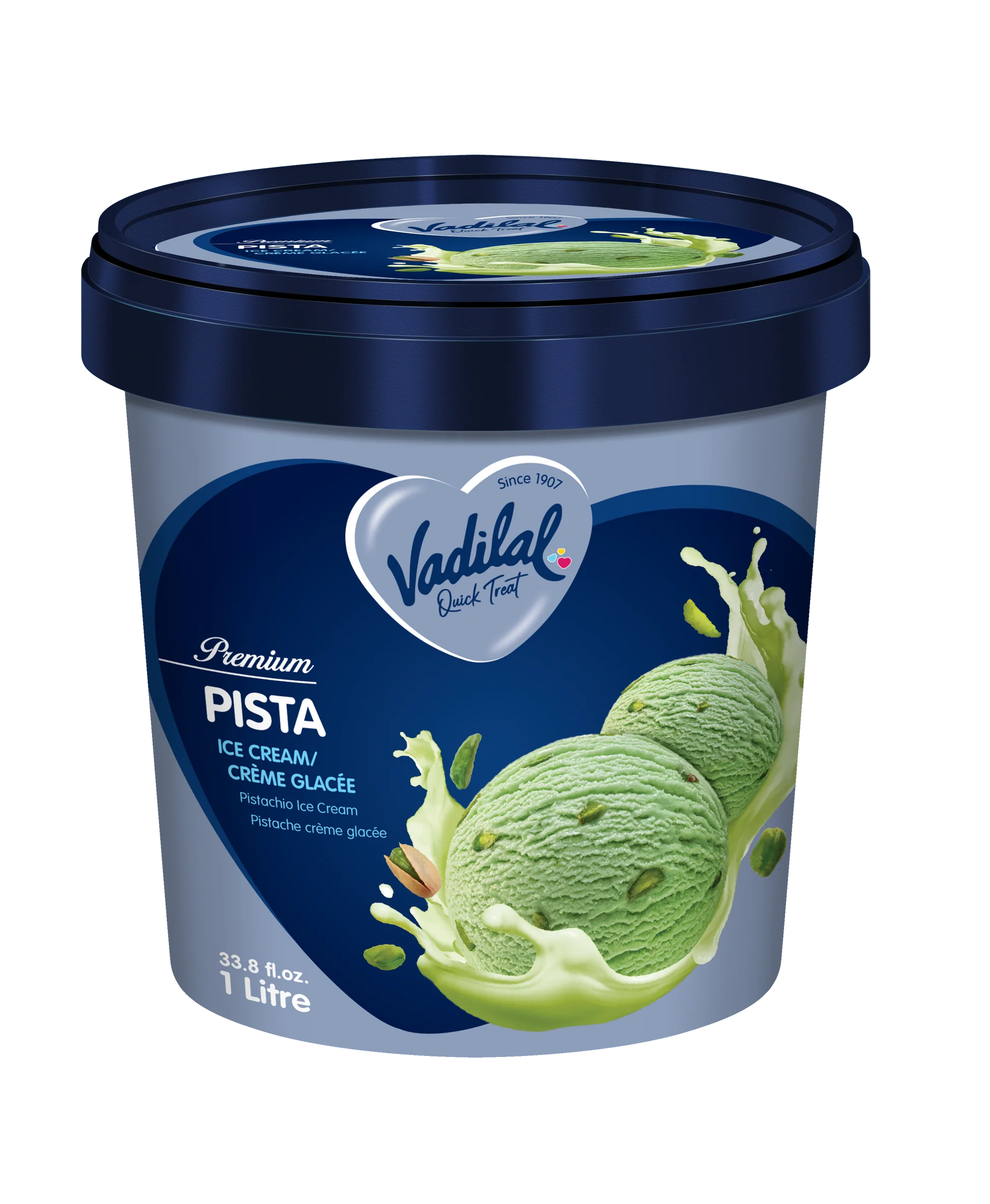Vadilal Pista Ice Cream (1 Litre  33.8 fl oz)