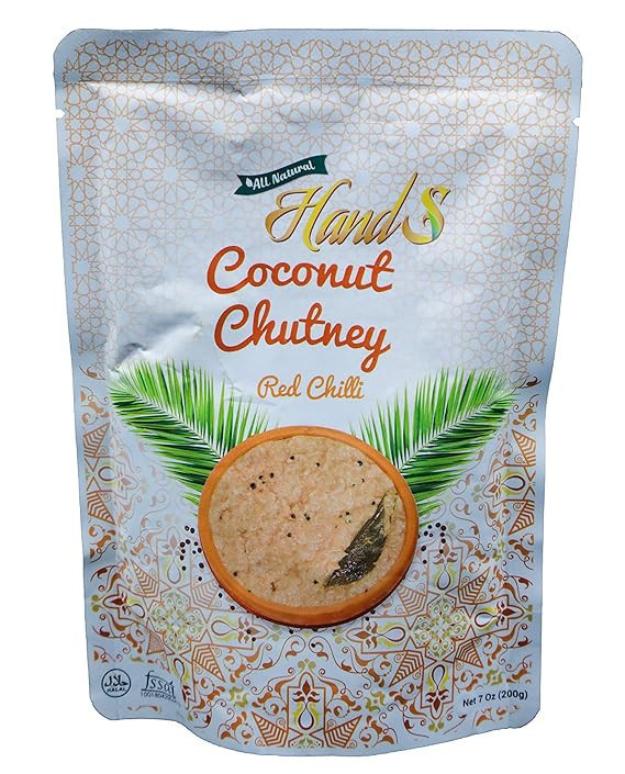Hands Coconut Chutney Red Chilli (200g, 7oz)