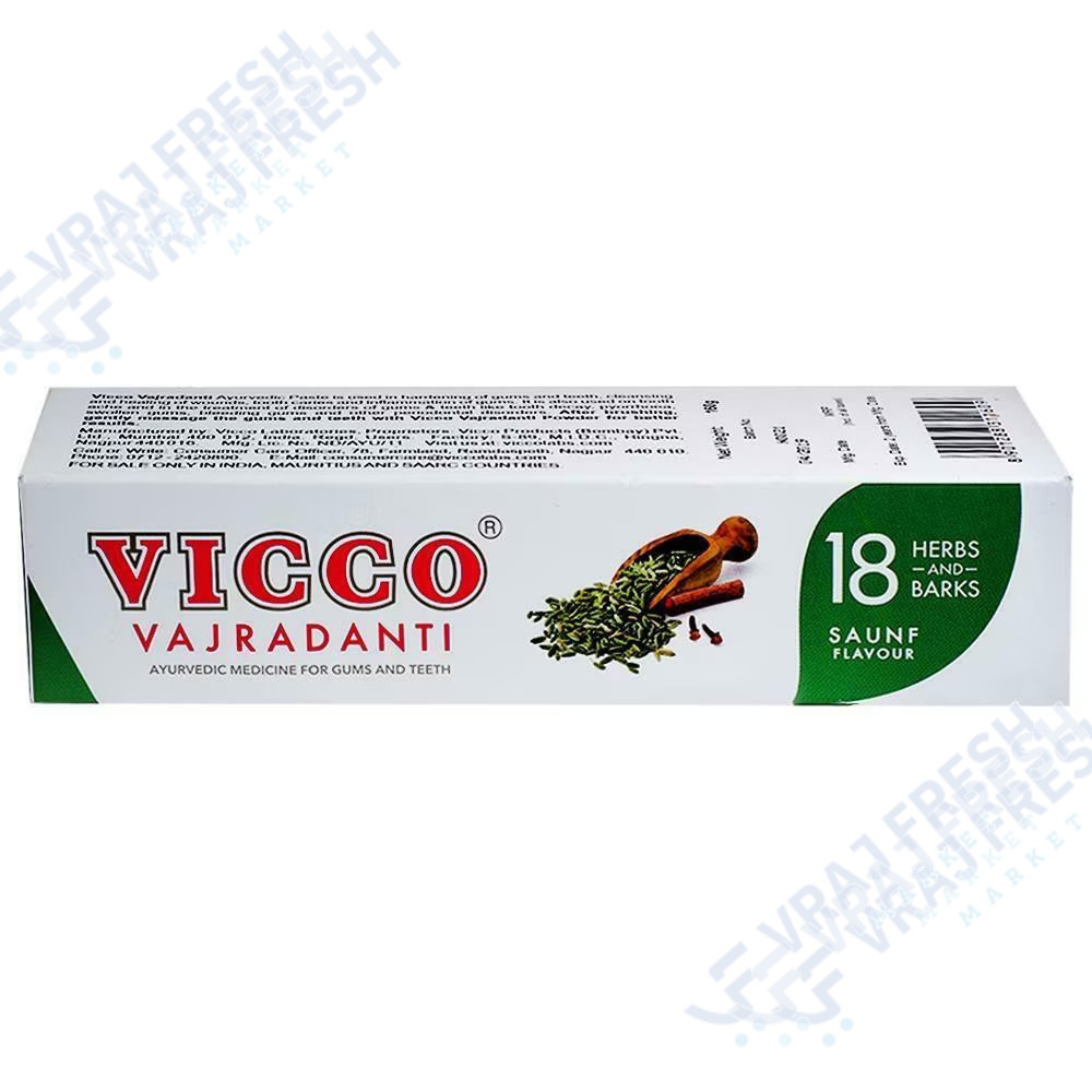Vicco Vajradanti Saunf Flavor Toothpaste (160g)