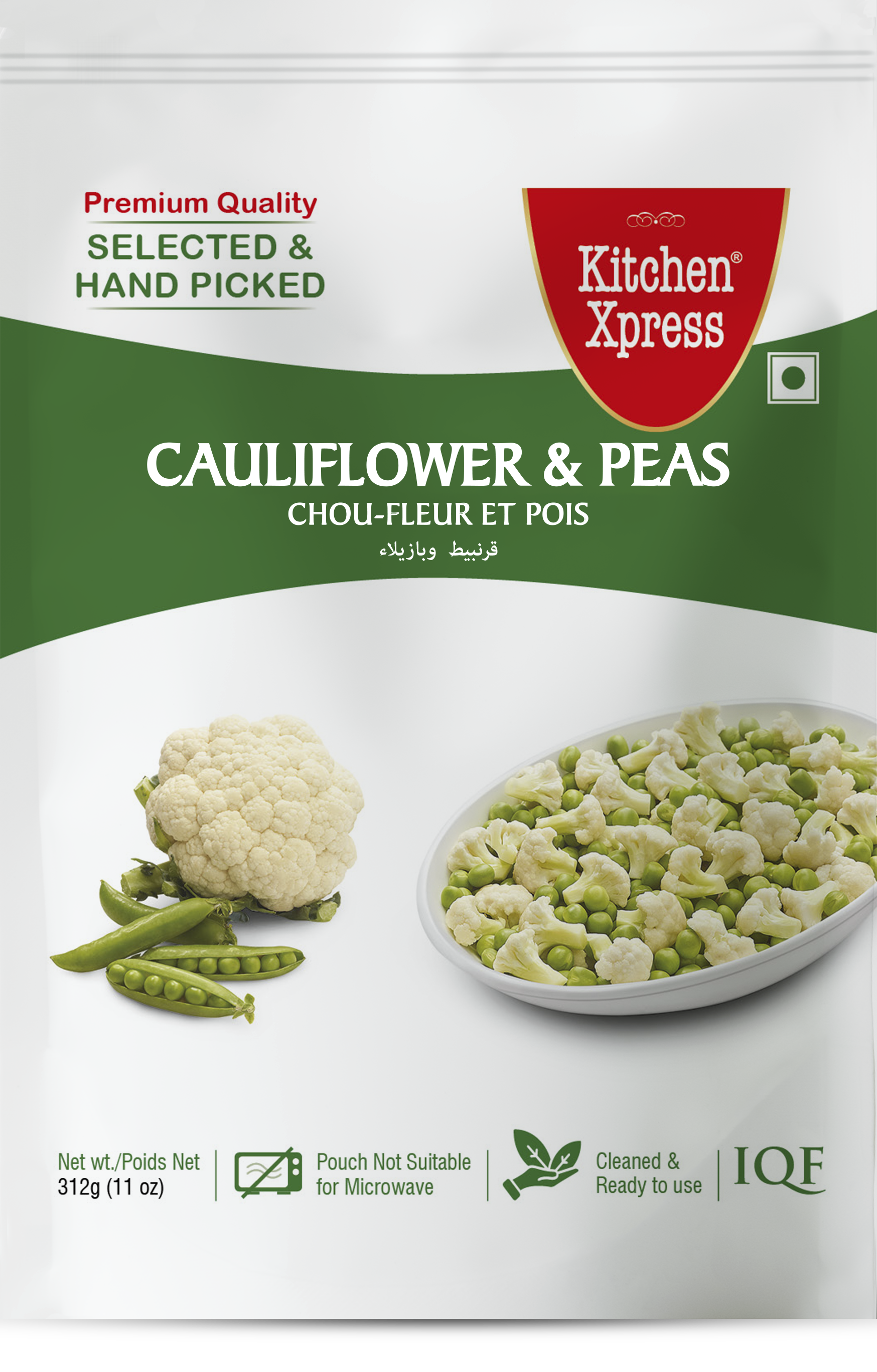 Kitchen Xpress Cauliflower & Peas (312g 11oz)