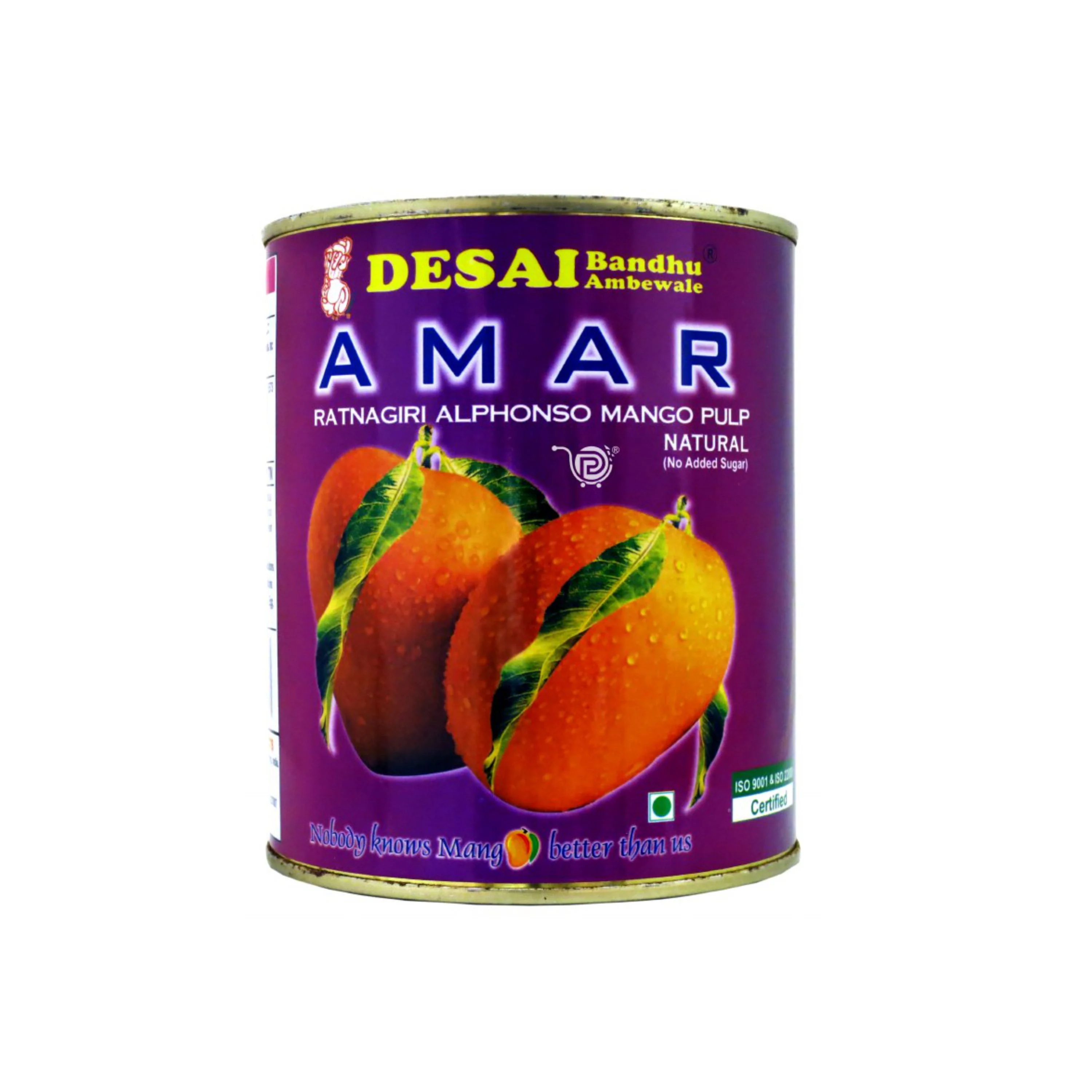 Desai Bandhu Alphonso Mango Pulp Natural (850g 29.9oz)