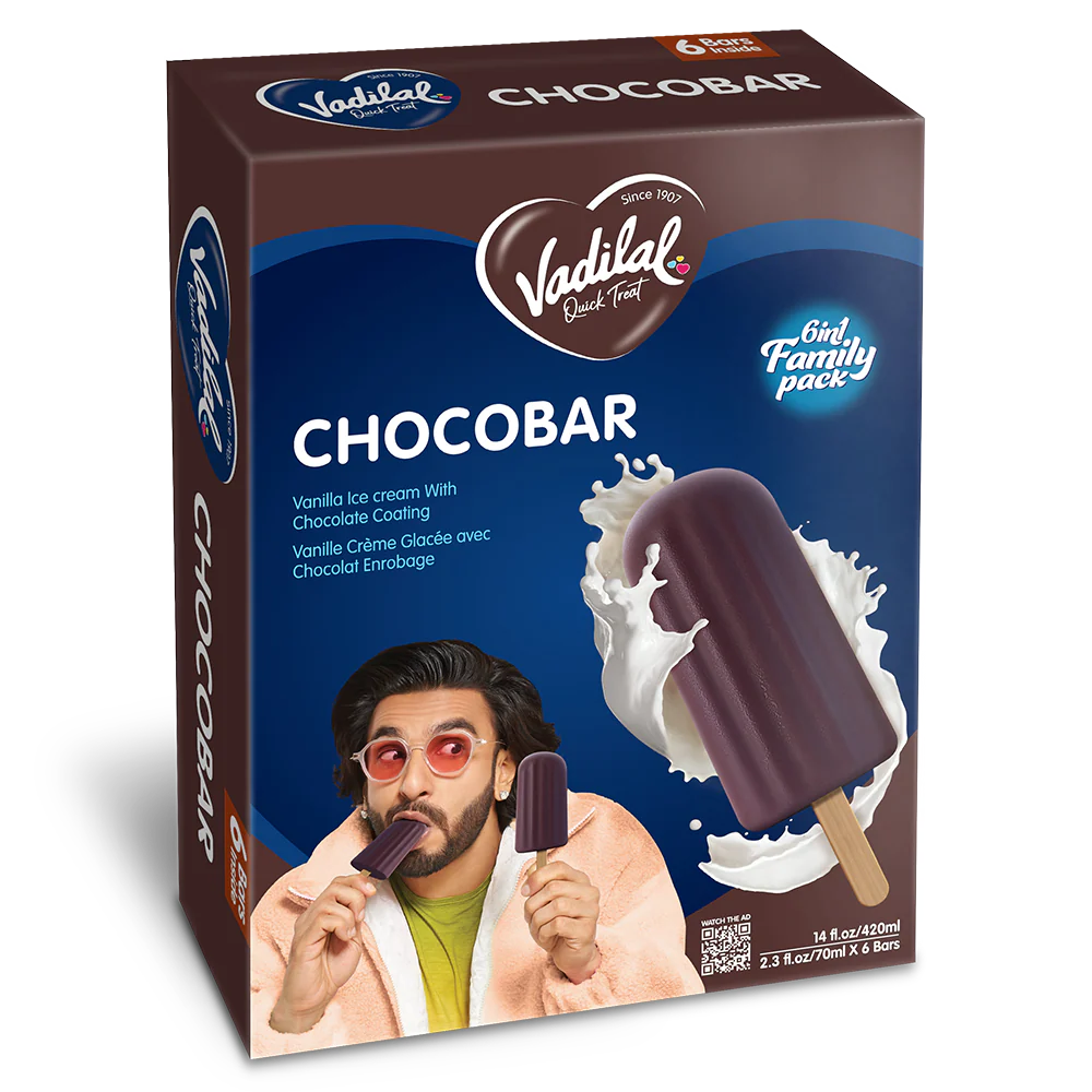 Vadilal Chocobar (6 in 1 Family Pack) (420ml  14Oz)