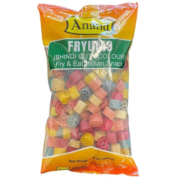 Anand Fryums (Bhindi Cut - Colour) (400 gm  14 oz)