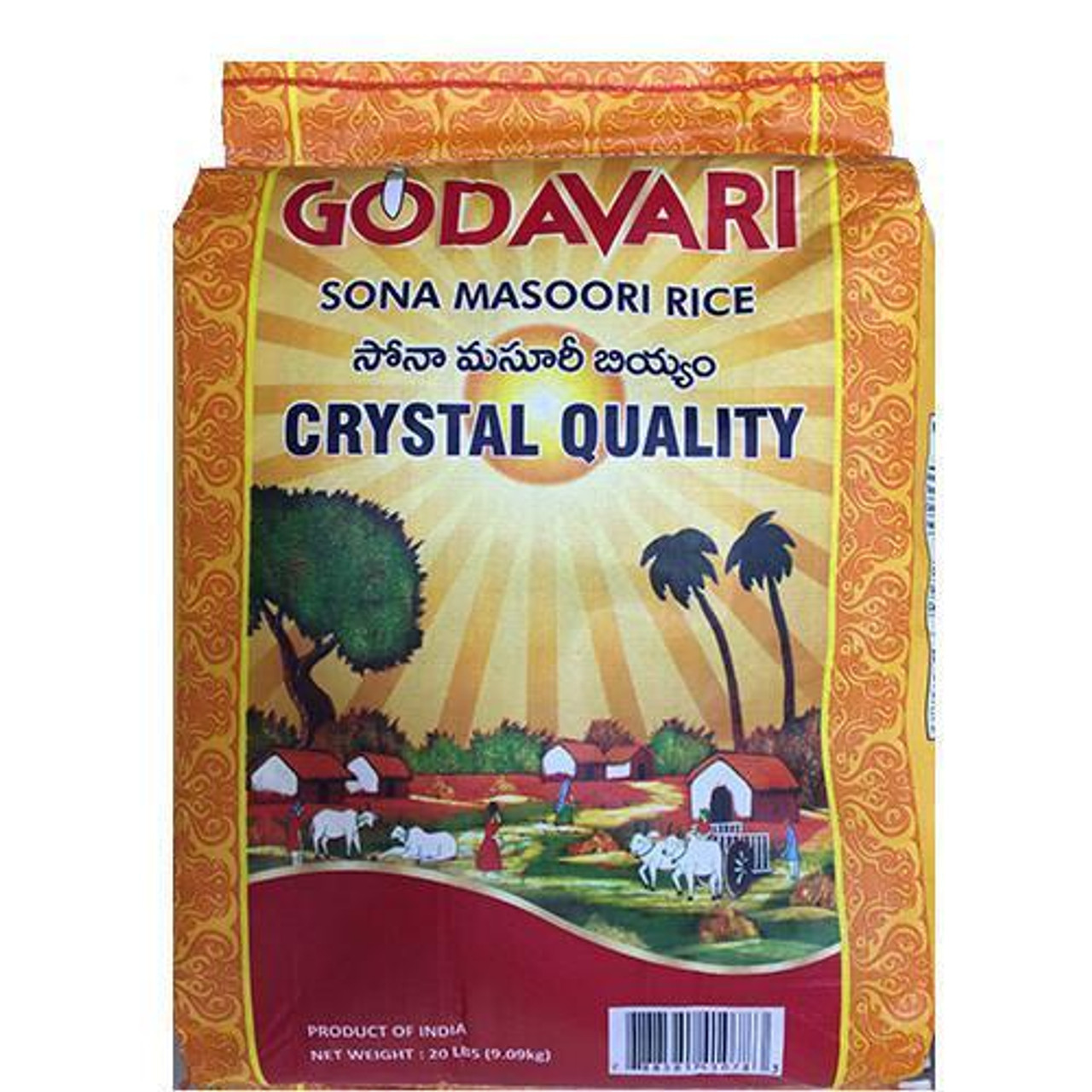 Godavari Crystal Sona Masoori Rice (9.09kg  20lb)