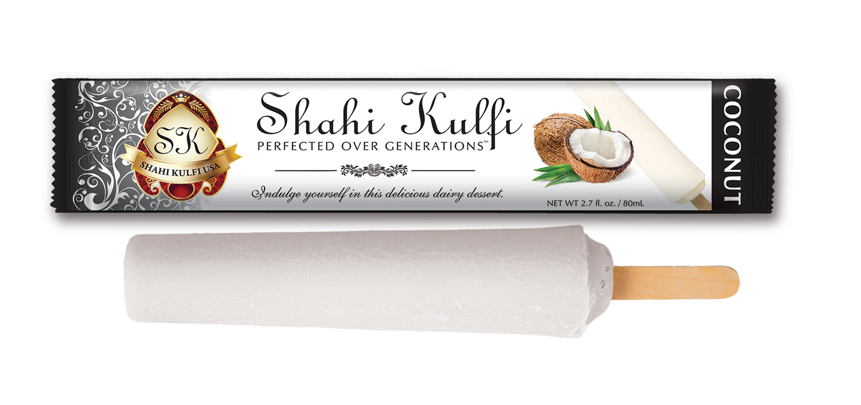 Shahi Kulfi Coconut Kulfi (80ml  2.7Oz)