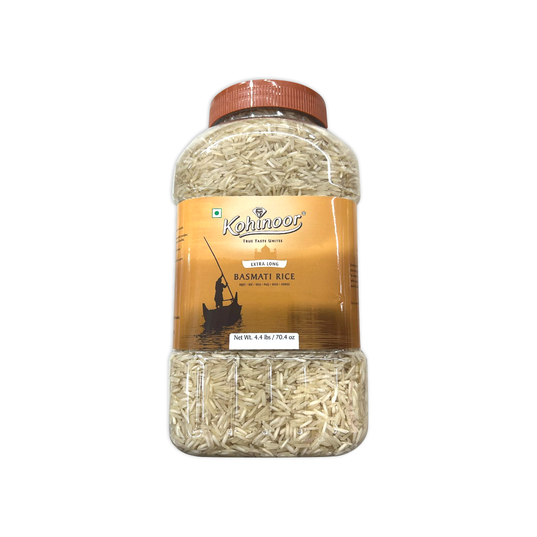Kohinoor Extra Long Basmati Rice Jar (4lb)