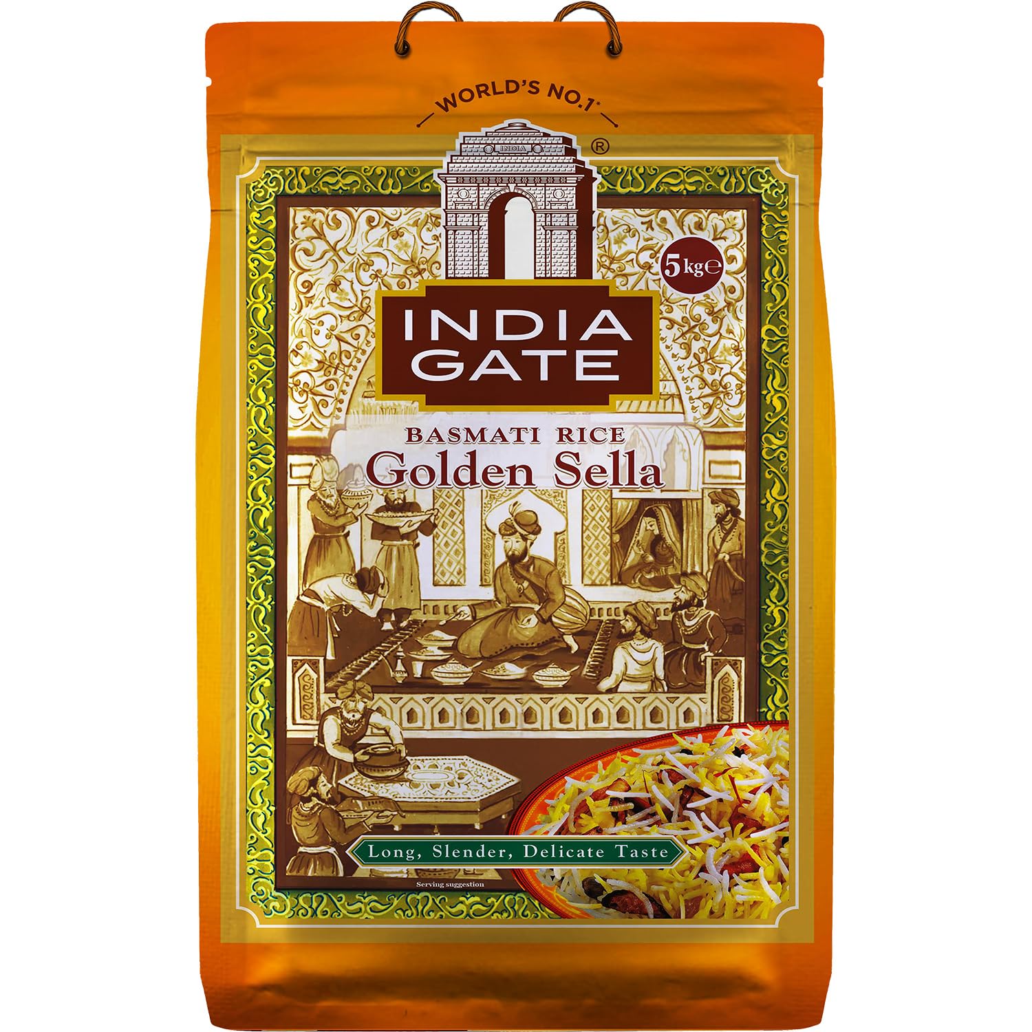 India Gate Golden Sella Basmati Low GI Rice (4.5kg 10lb)