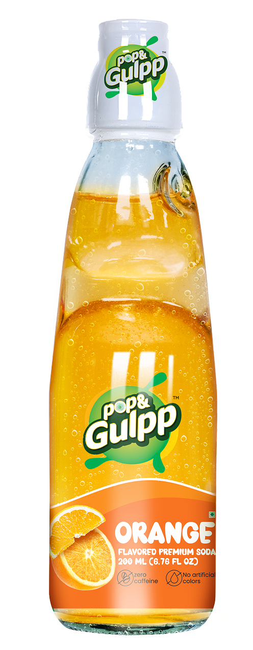 Pop & Gulpp Orange Soda (200ml 6.76fl oz)