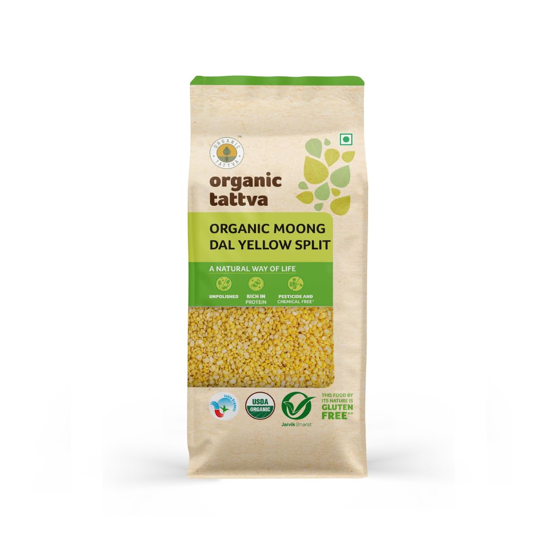 Organic Tattva Mung Dal Yellow (1.8kg 4lb)