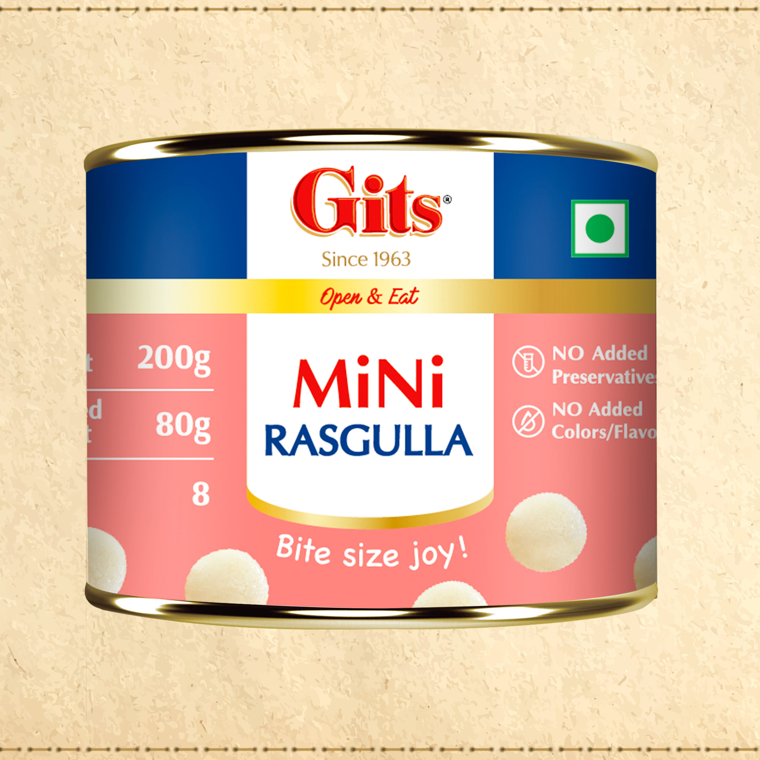 Gits Mini Rasgulla (200g 7oz)