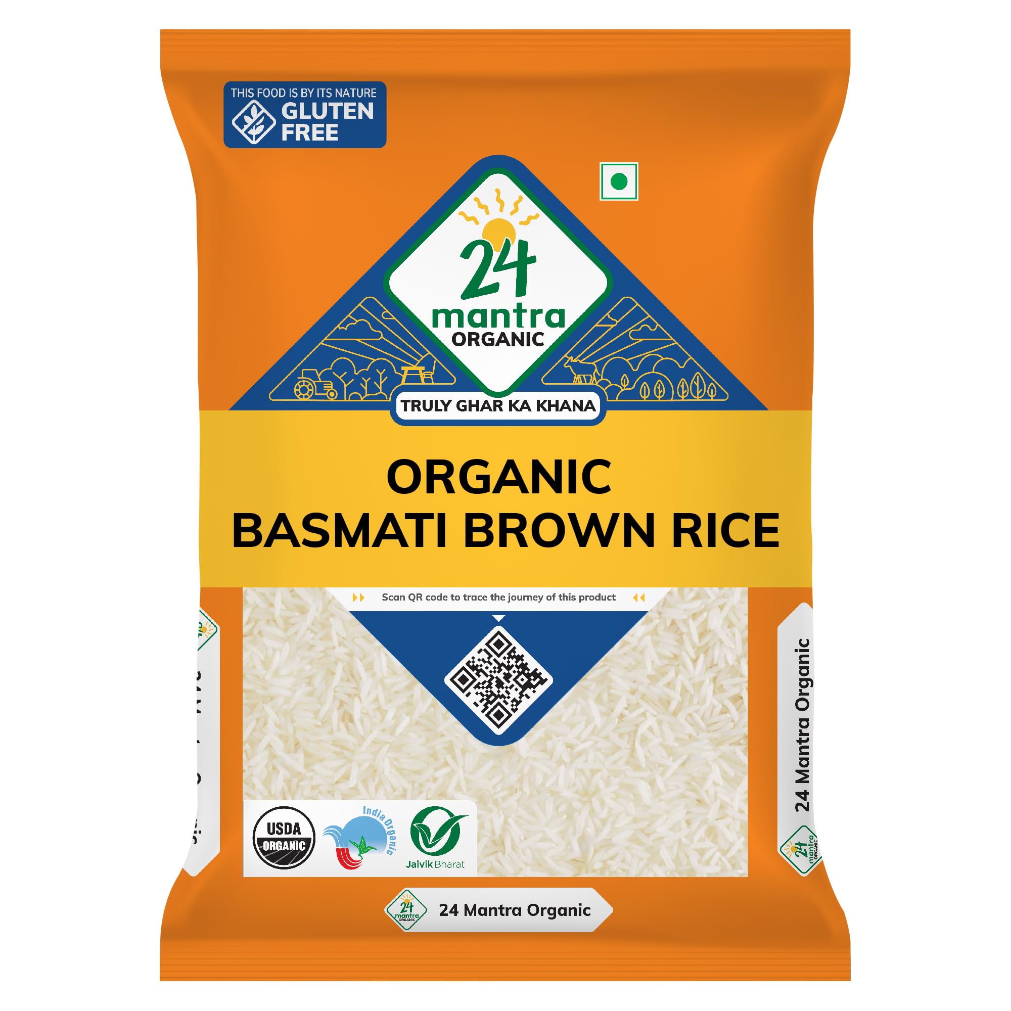 24 Mantra Organic Basmati Brown Rice (908g 2lb)