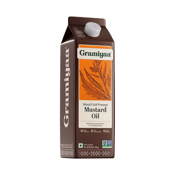 Gramiyaa Cold Pressed Mustard Oil (1L  33.8oz)