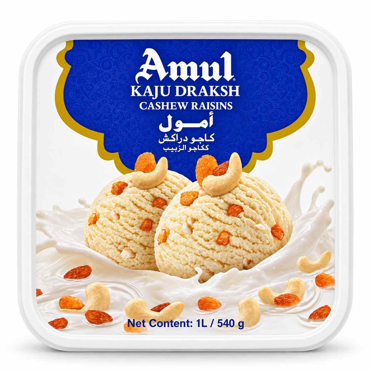 Amul Kaju Draksh Tub (1LTR)