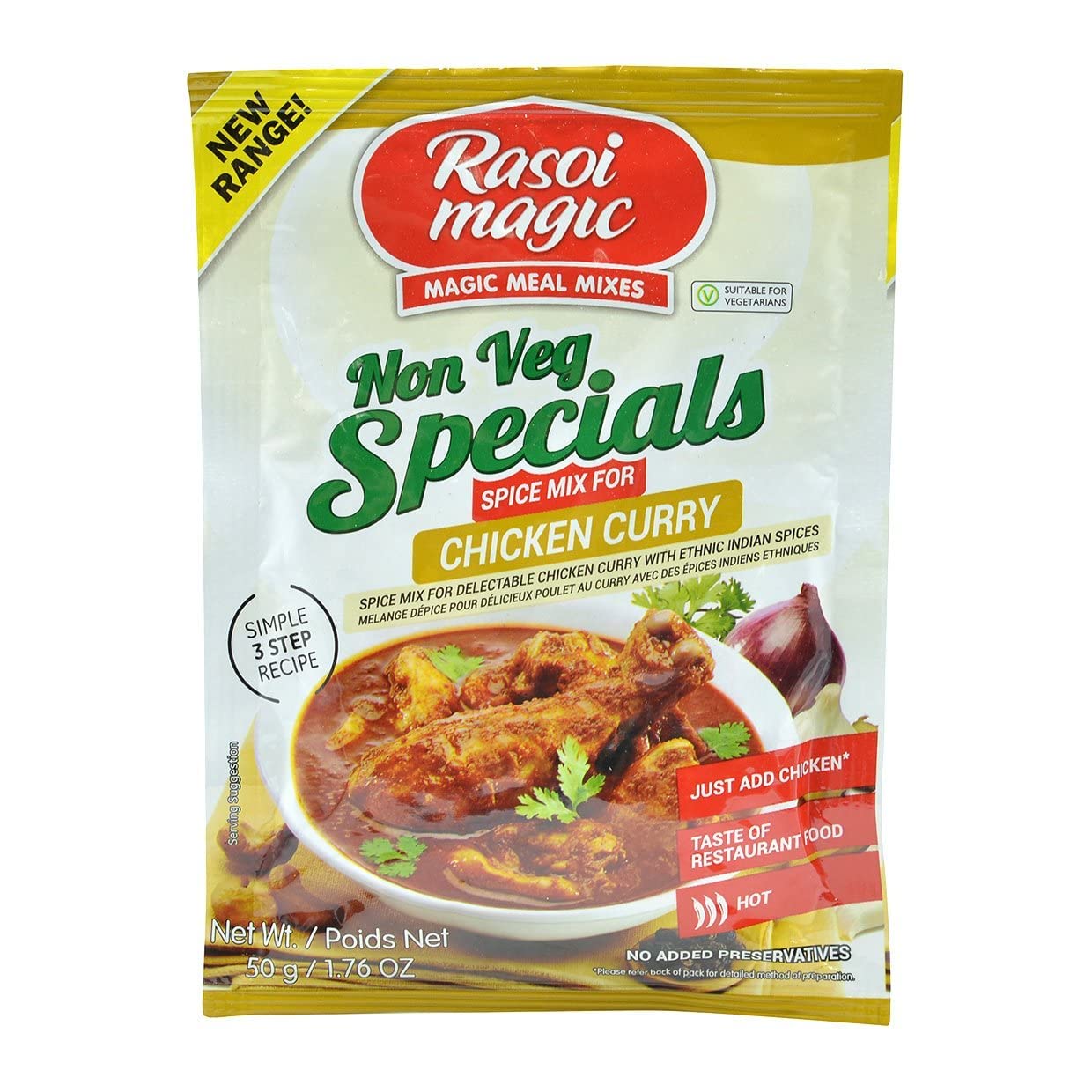 Rasoi Magic Chicken Curry Masala (50g  1.76Oz)
