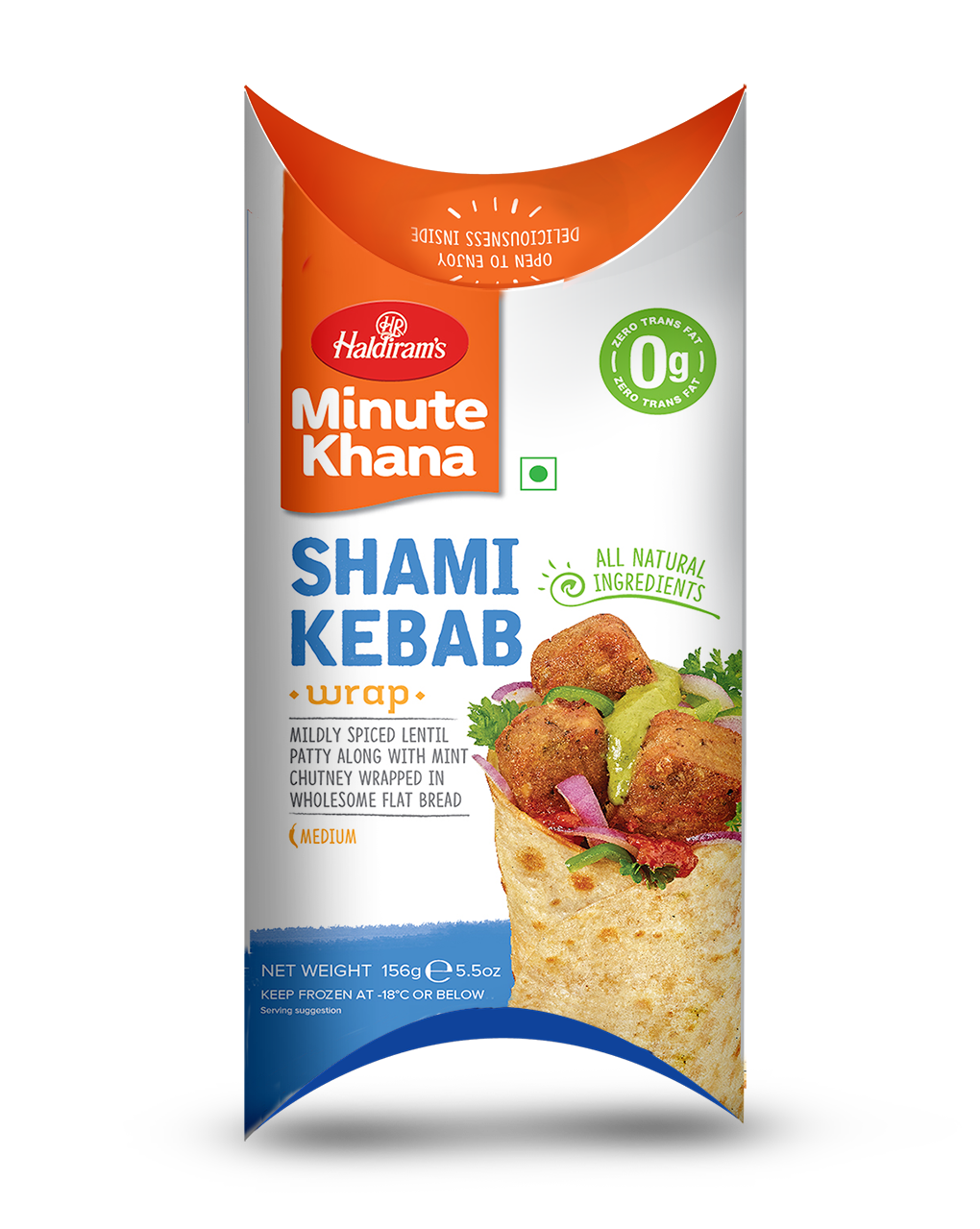Haldirams Shami Kebab Wrap (156g  5.5Oz)