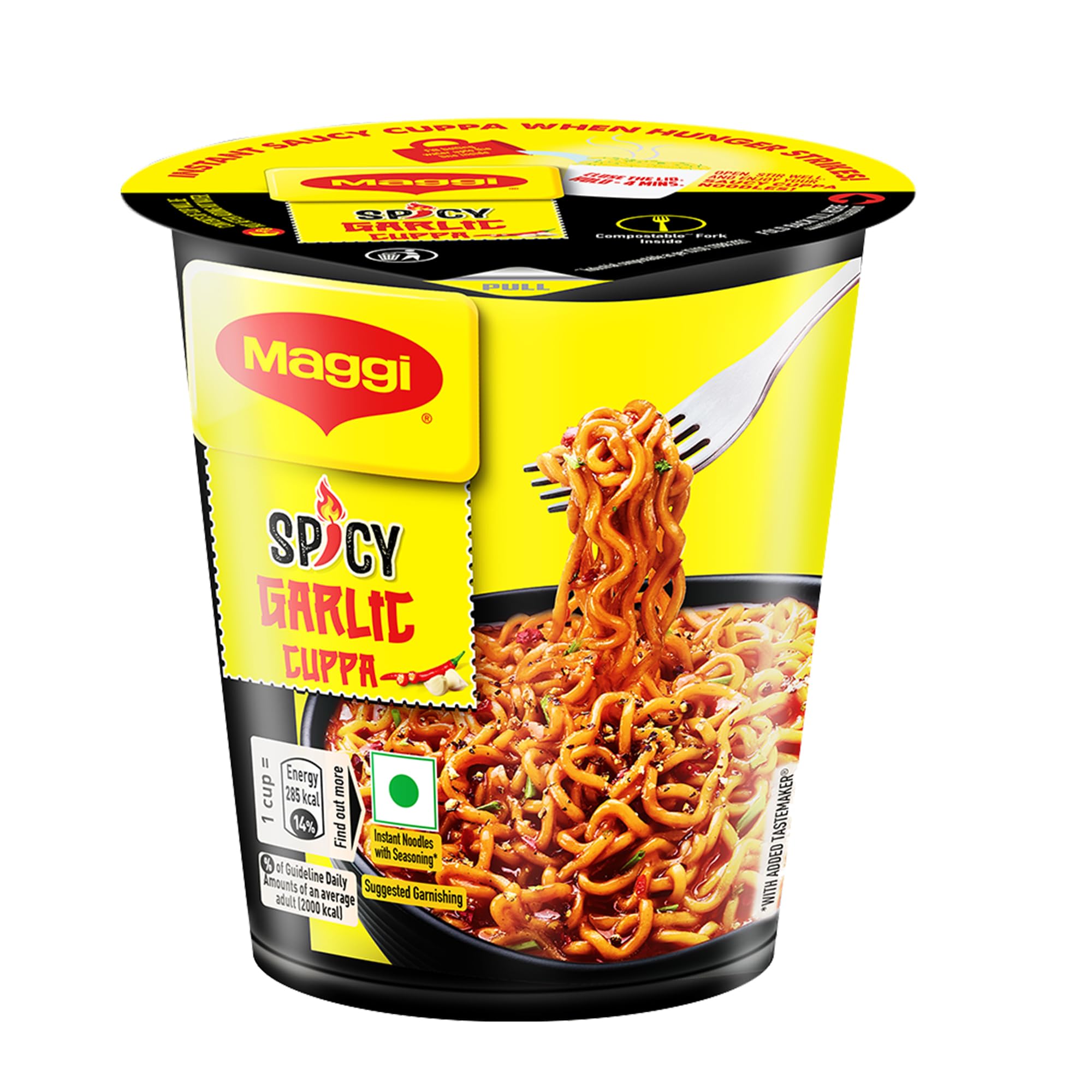 Maggi Spicy Garlic Cup Noodles (71.5g)