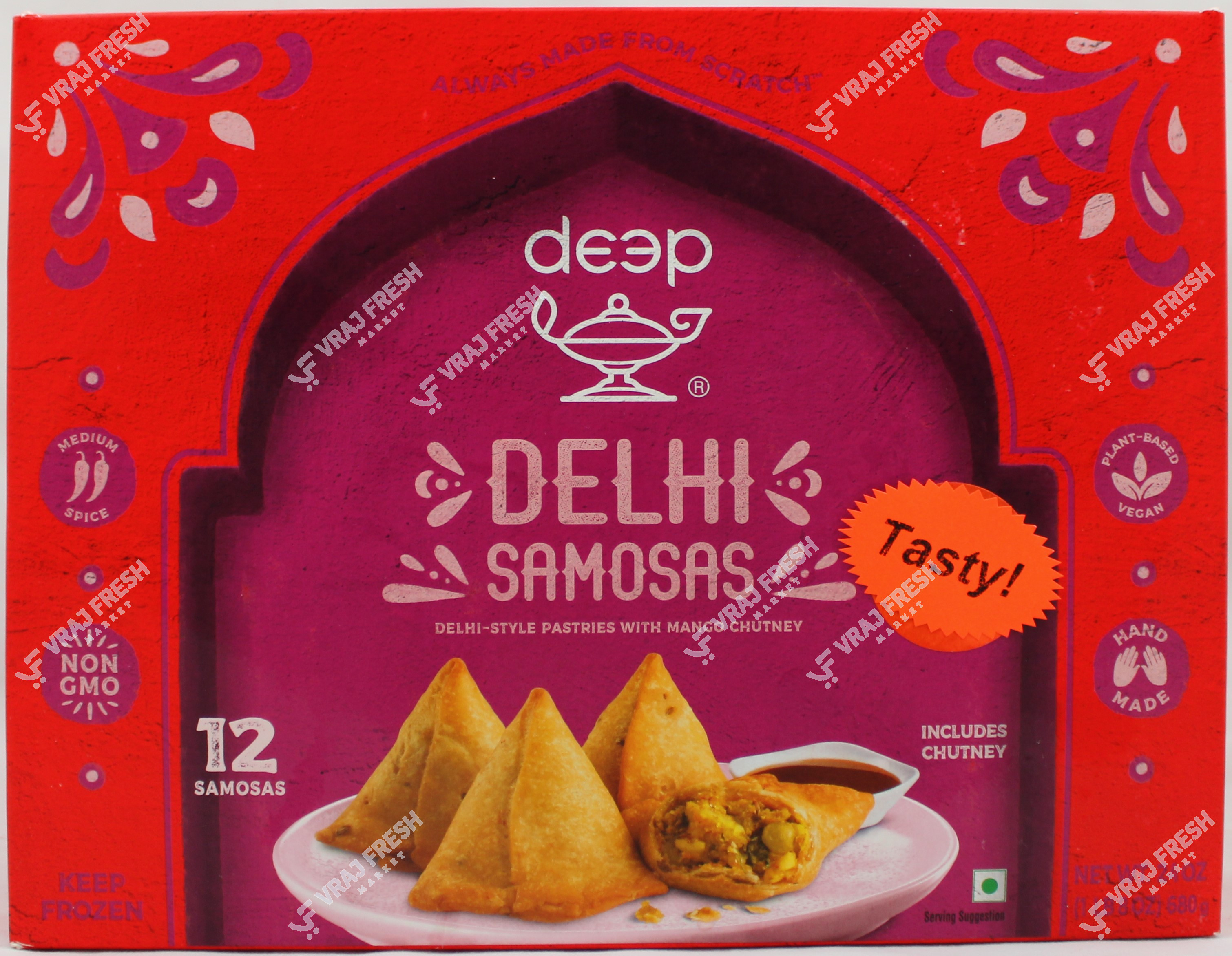 Deep Delhi Samosa  12 Pieces (680g  24Oz)