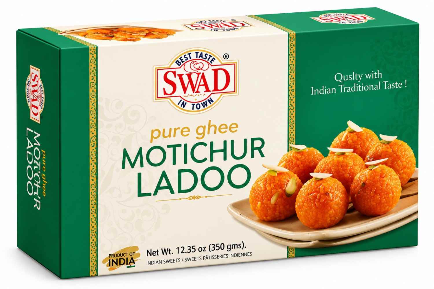 Swad Motichoor Ladoo (350g 12.35oz)
