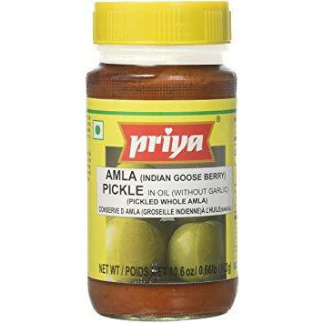 Priya Amla Pickle Without Garlic (300G  10.6Oz)