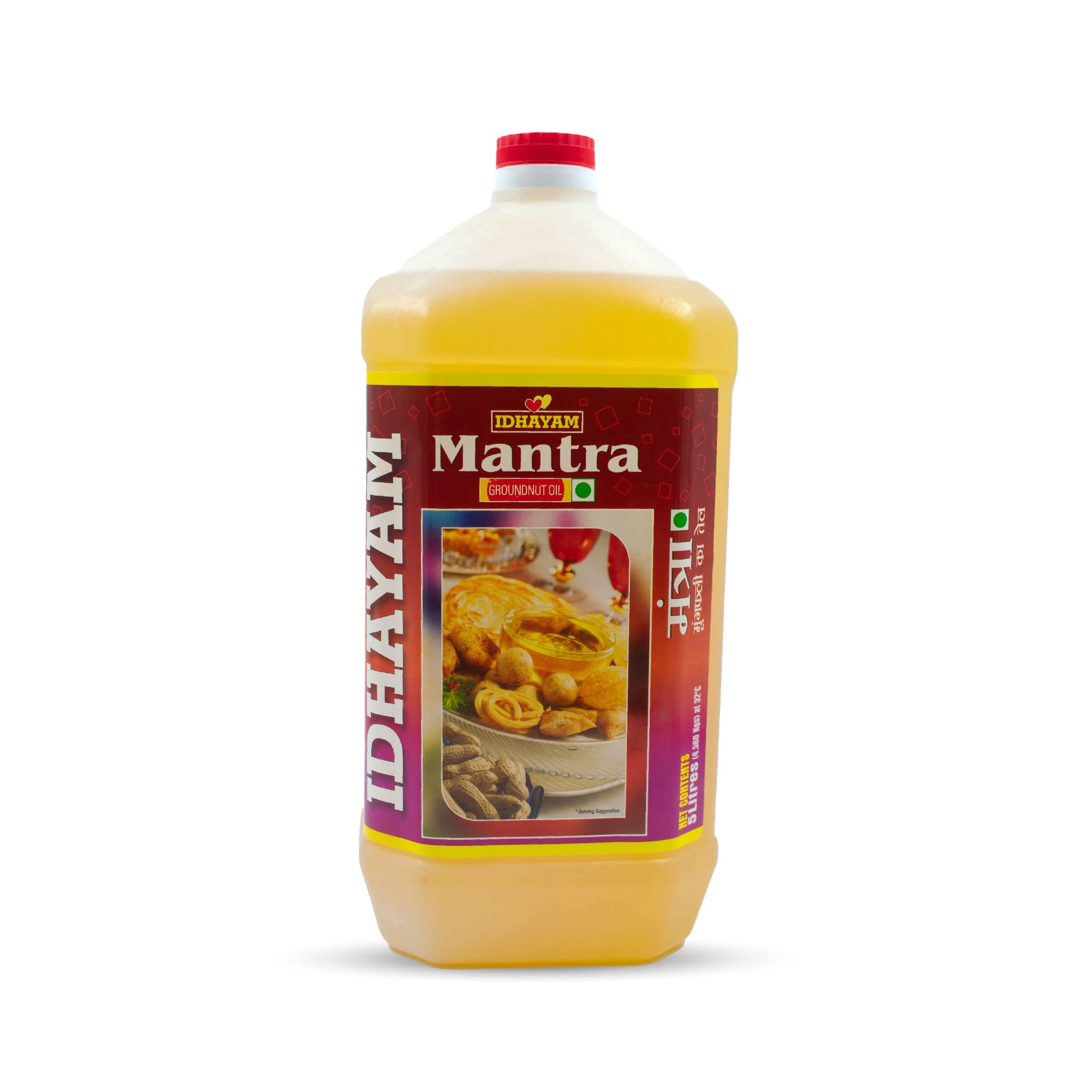 Idhayam Cold Pressed Peanut Oil (1L, 33.81oz)
