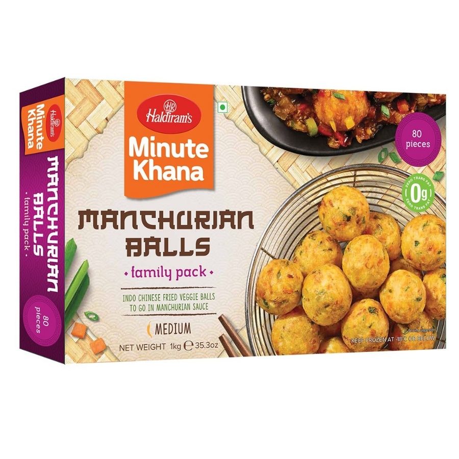Haldiram's Manchurian Balls  80 pcs (1kg  35.3Oz)