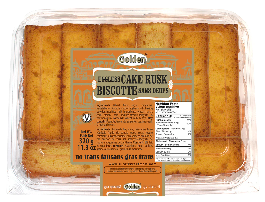 Surati Eggless Cake Rusk (650g 23oz)