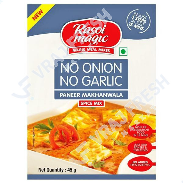 Rasoi Magic No Onion No Garlic Paneer Makhanwala Masala (50g  1.76Oz)