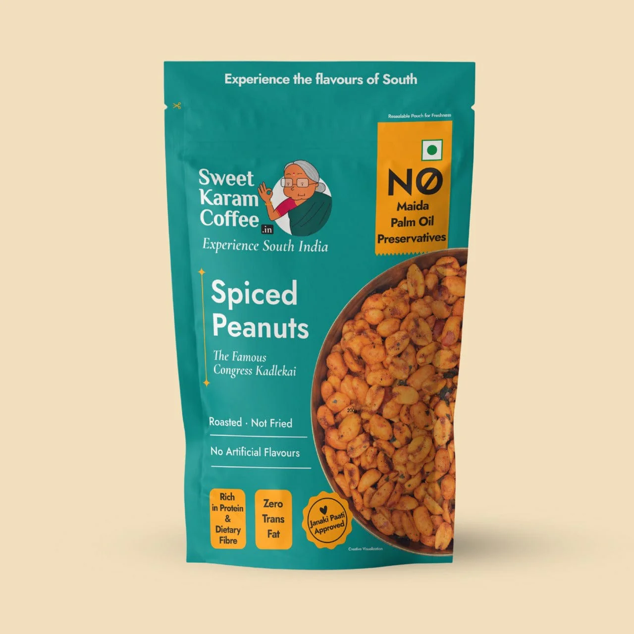 Sweet Karam Coffee Spiced Peanuts (180g 6.3oz)