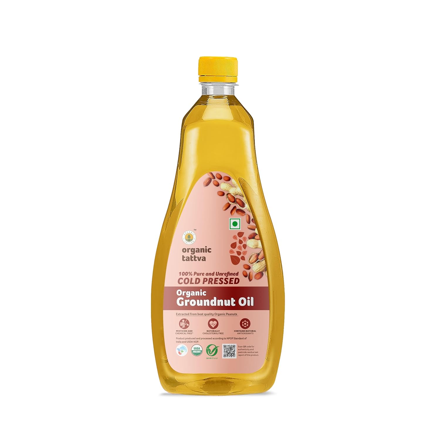 Organic Tattva Groundnut Oil (1ltr 30.7fl.oz)