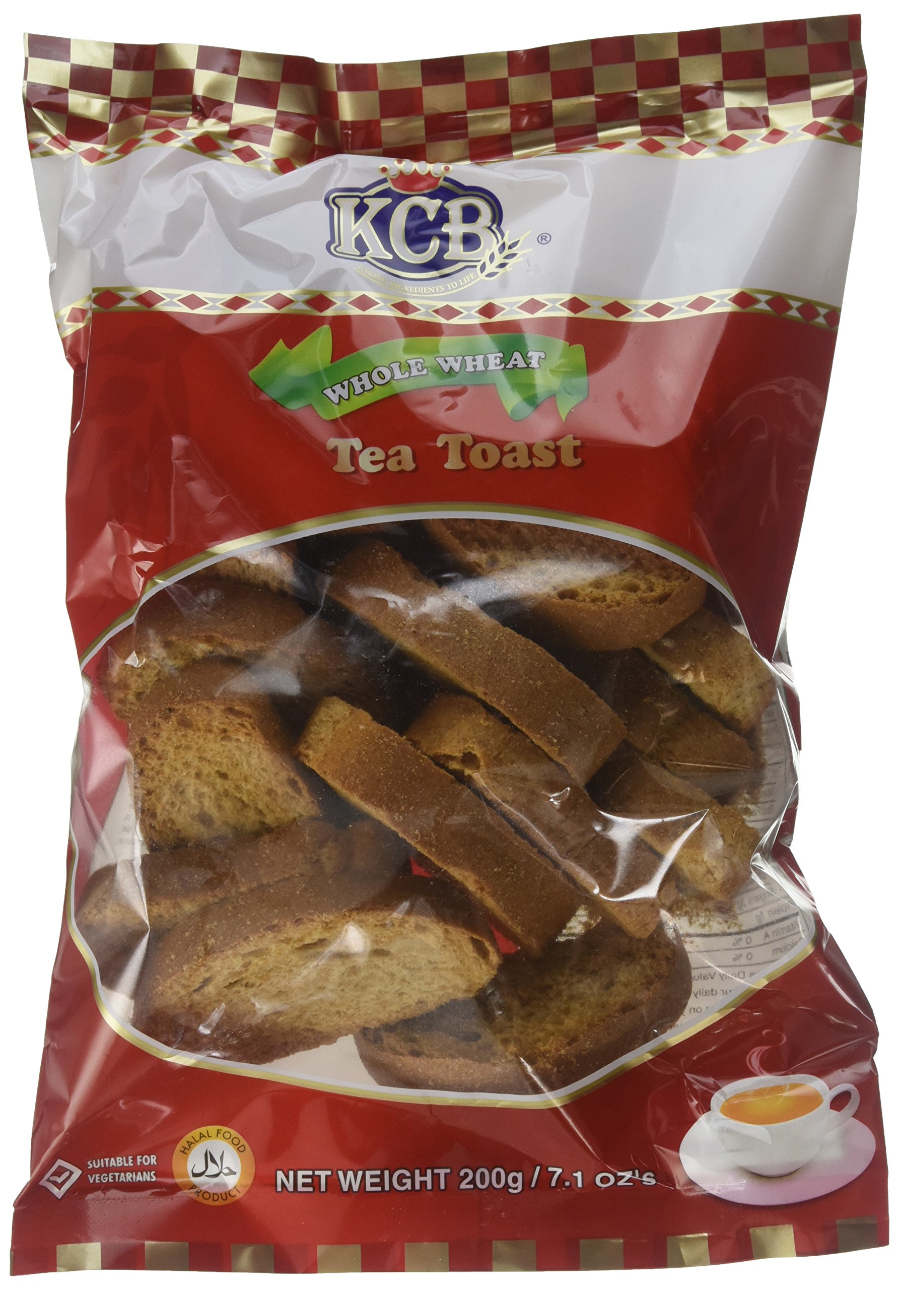 Kcb Whole Wheat Tea Rusk (200g  7Oz)