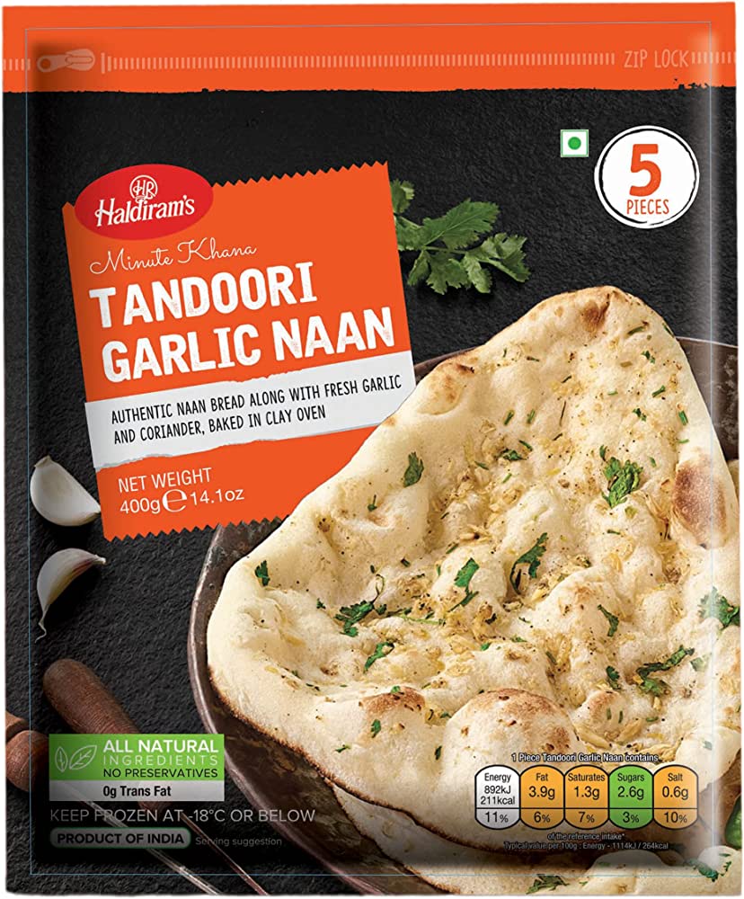 Haldirams Tandoori Garlic Naan