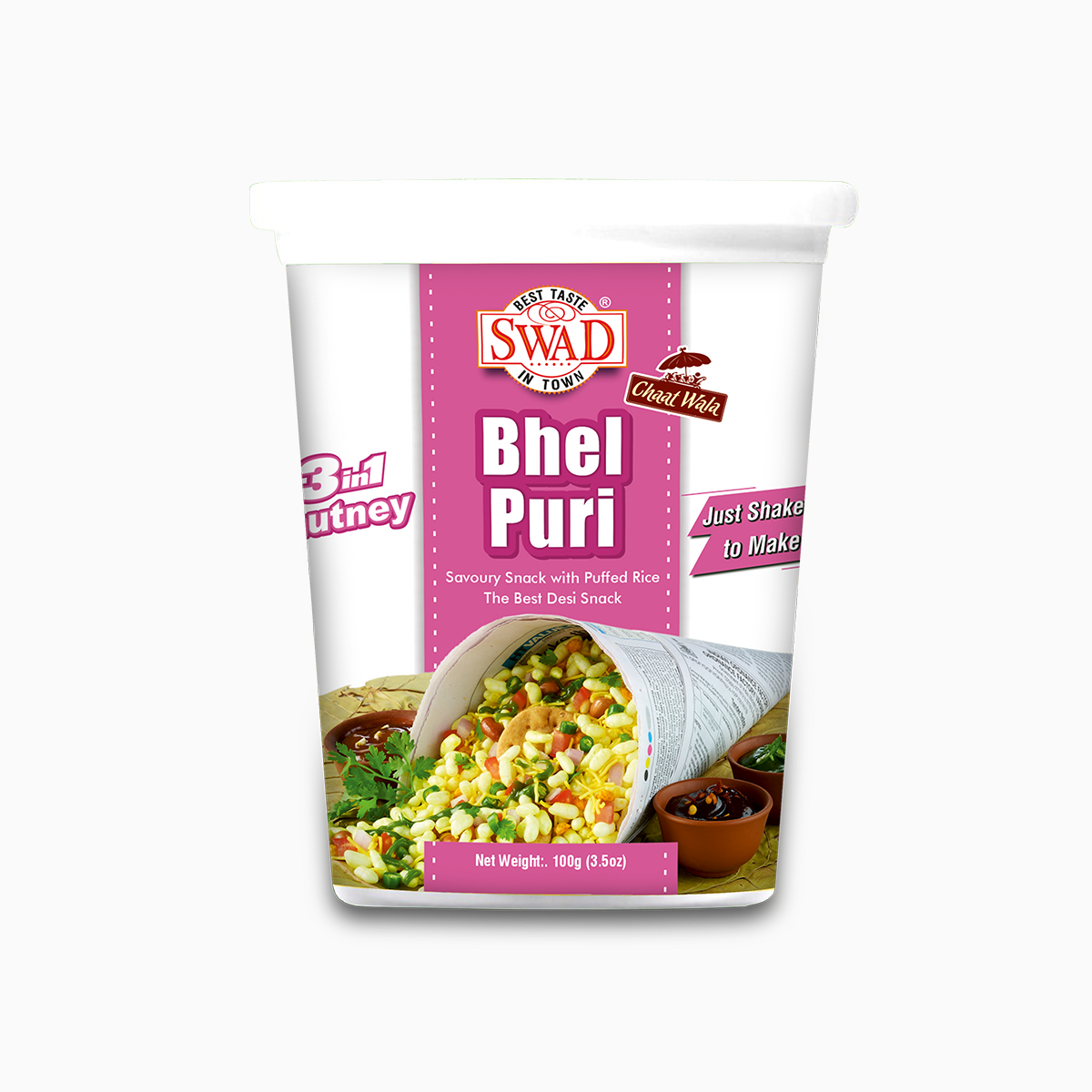 Swad Bhel Puri Cup (100g 3.5oz)