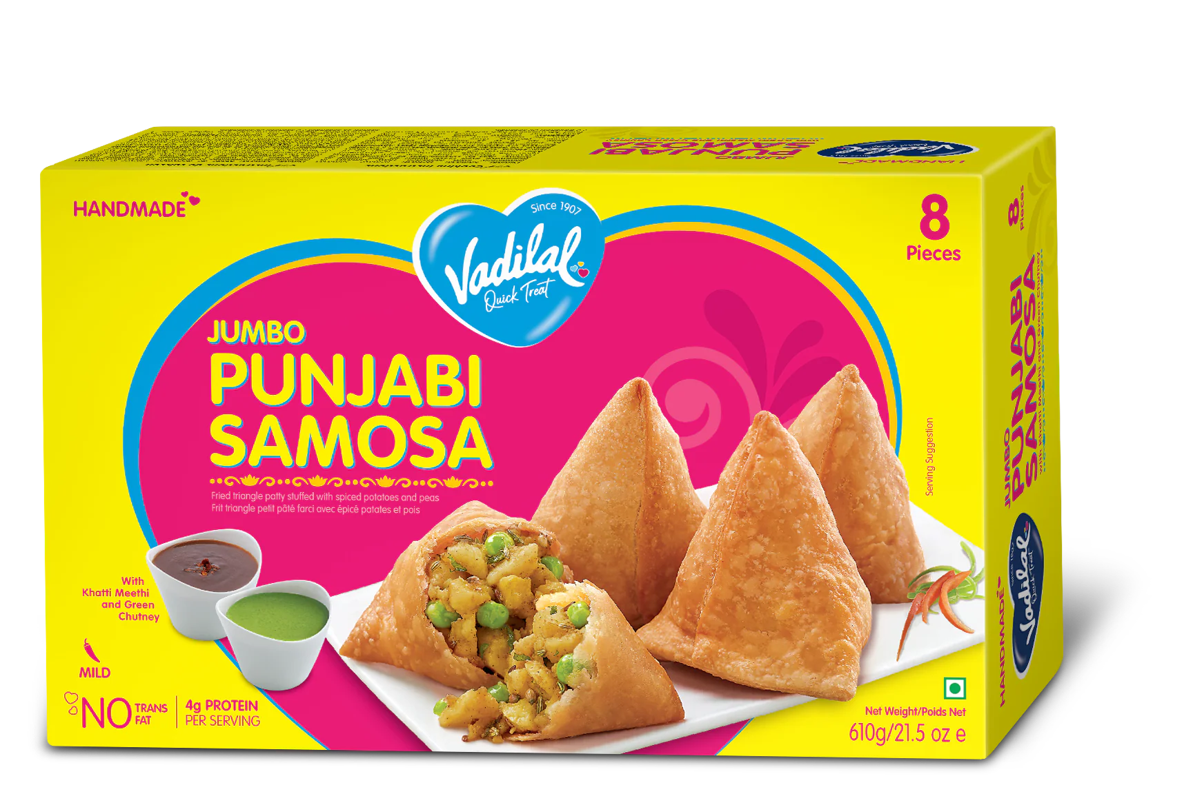 Vadilal Jumbo Punjabi Samosa (1.83kg  64.55oz)