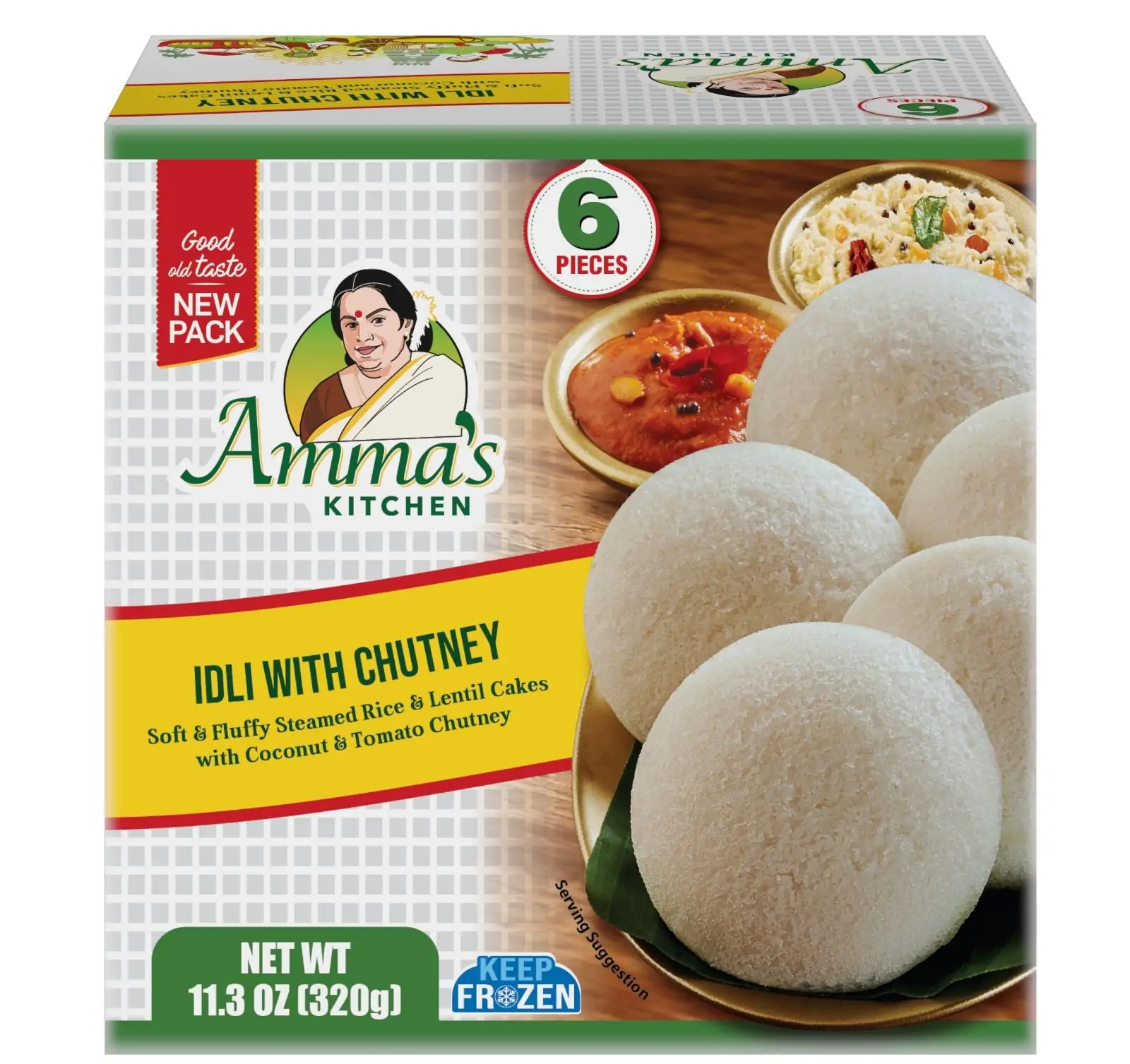 Ammas Kitchen Idli With Chutney (320g 11.3oz)