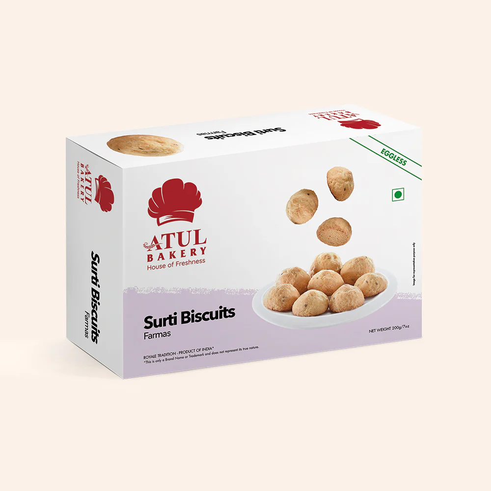 Atul Bakery Surti Biscuits (Farmas) (400g  14.1Oz)