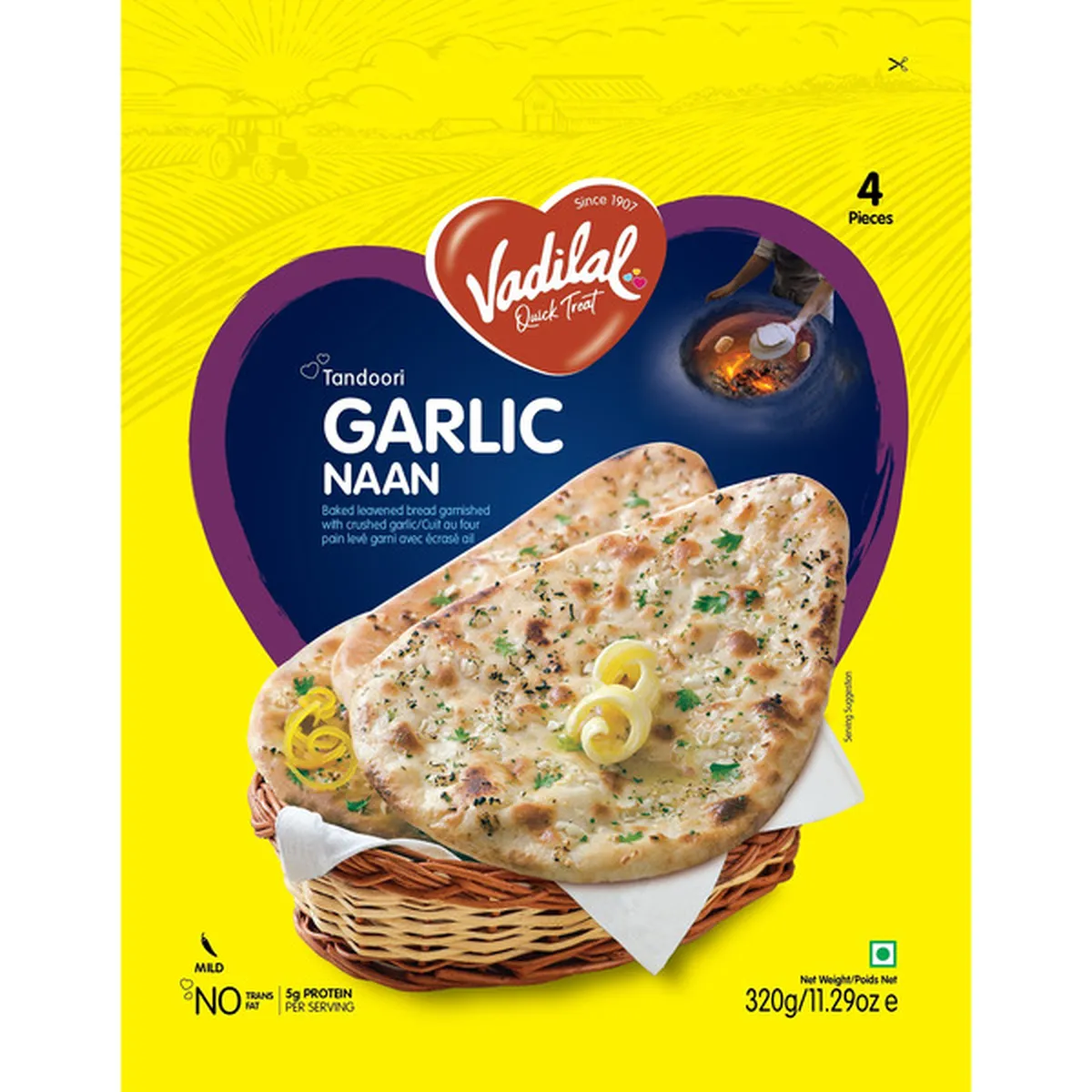 Vadilal Tandoori Garlic Naan