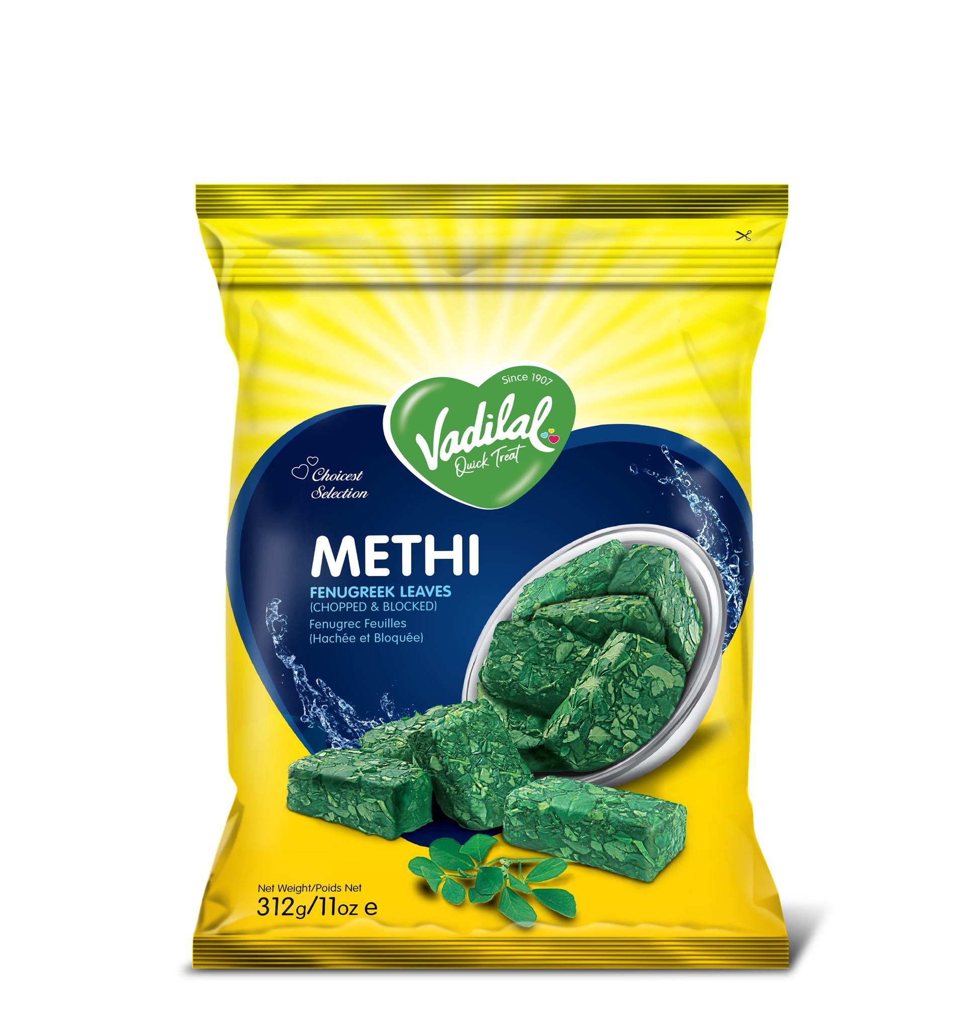 Vadilal Methi  Chopped and Blocked (312g  11Oz)