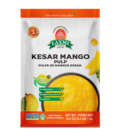 Laxmi Kesar Mango Pulp (1kg 2lb)