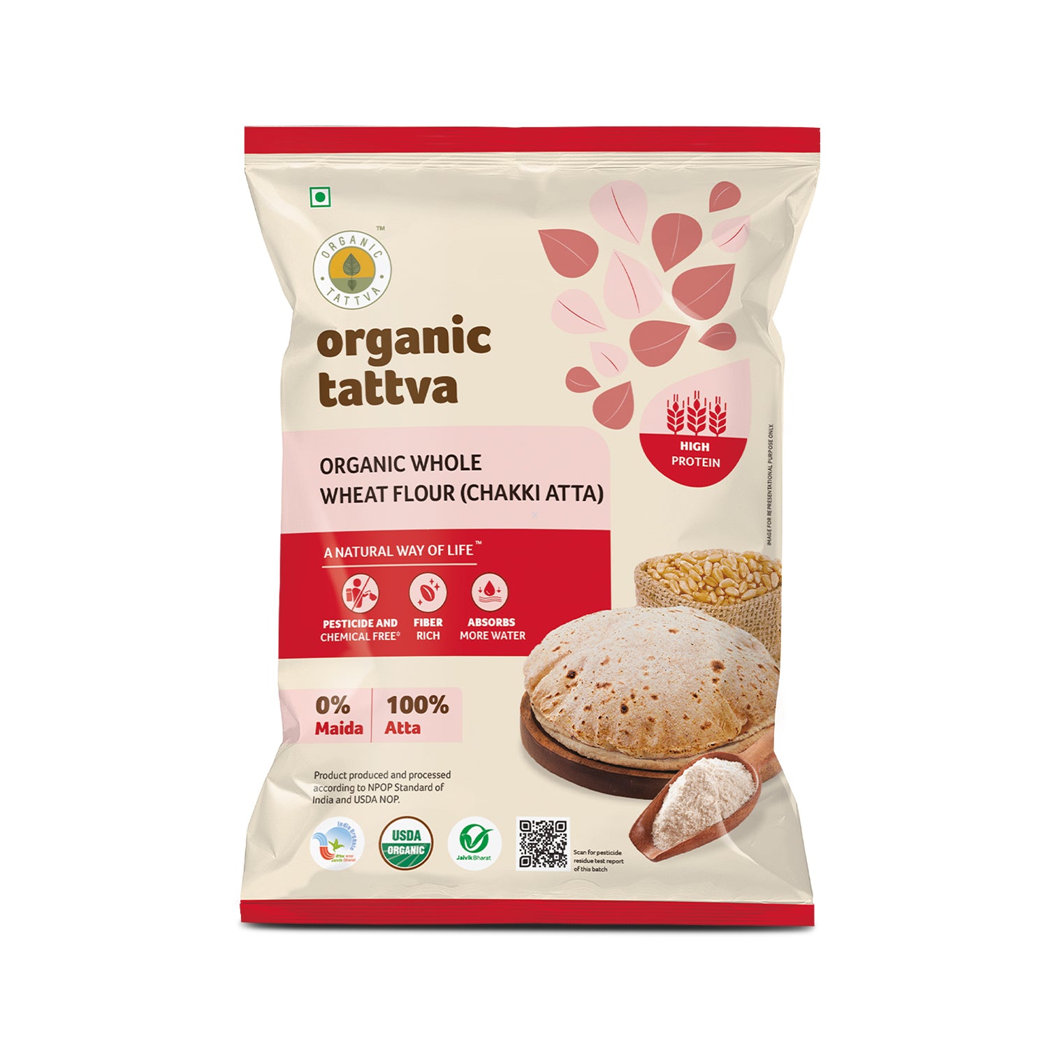 Organic Tattva Organic Wheat Flour (10lb)