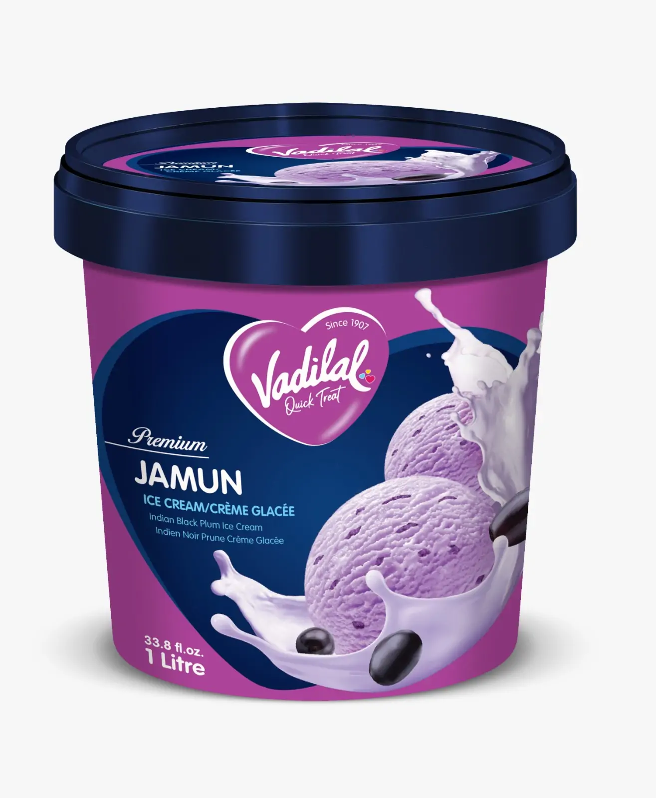 Vadilal Jamun Ice Cream (1Ltr 33.8fl.oz)