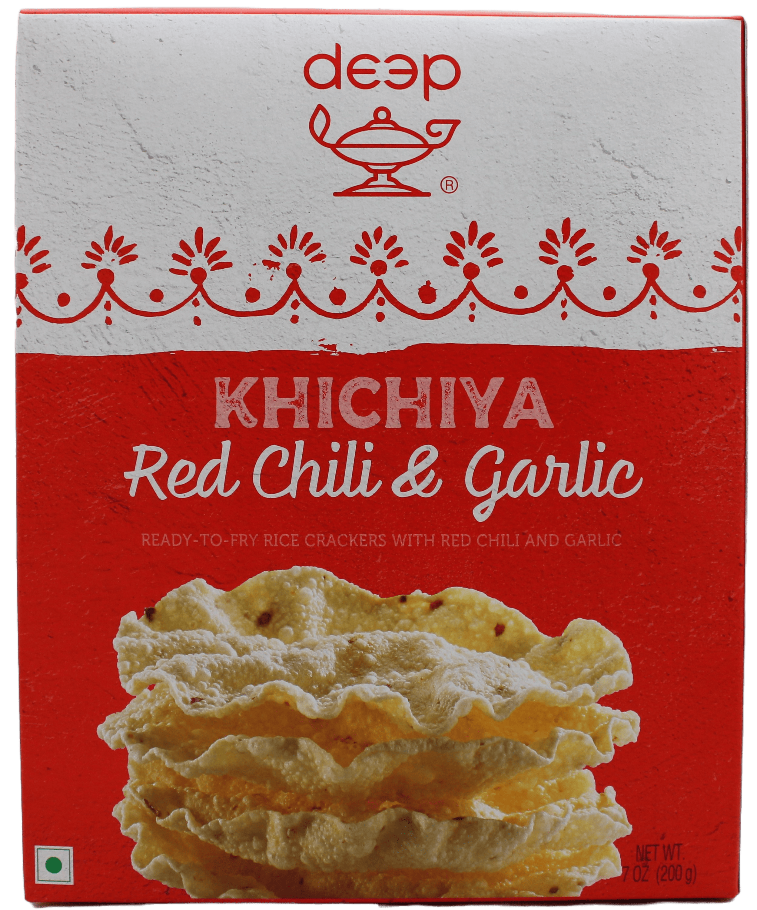 Deep Red Chilli & Garlic Khichiya (200g  7Oz)