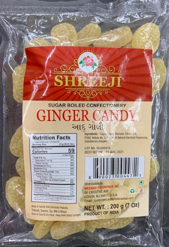 Shreeji Ginger Candy (200g  7Oz)