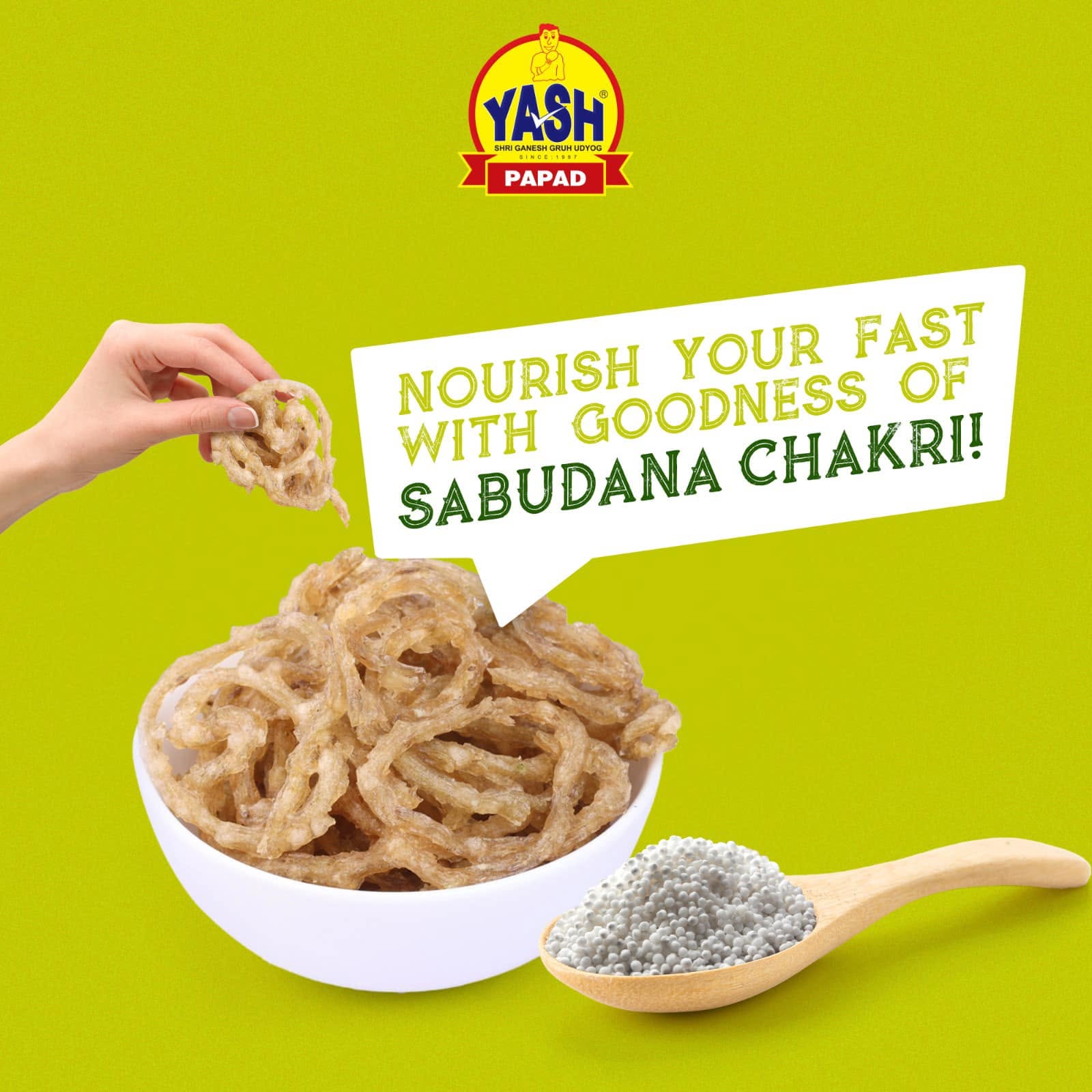 Yash Sabudana Chakri (250g  8.8Oz)
