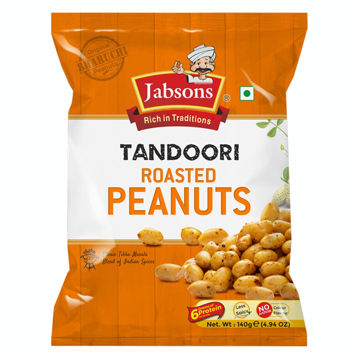 Jabsons Tandoori Roasted Peanuts (140g  4.94oz)