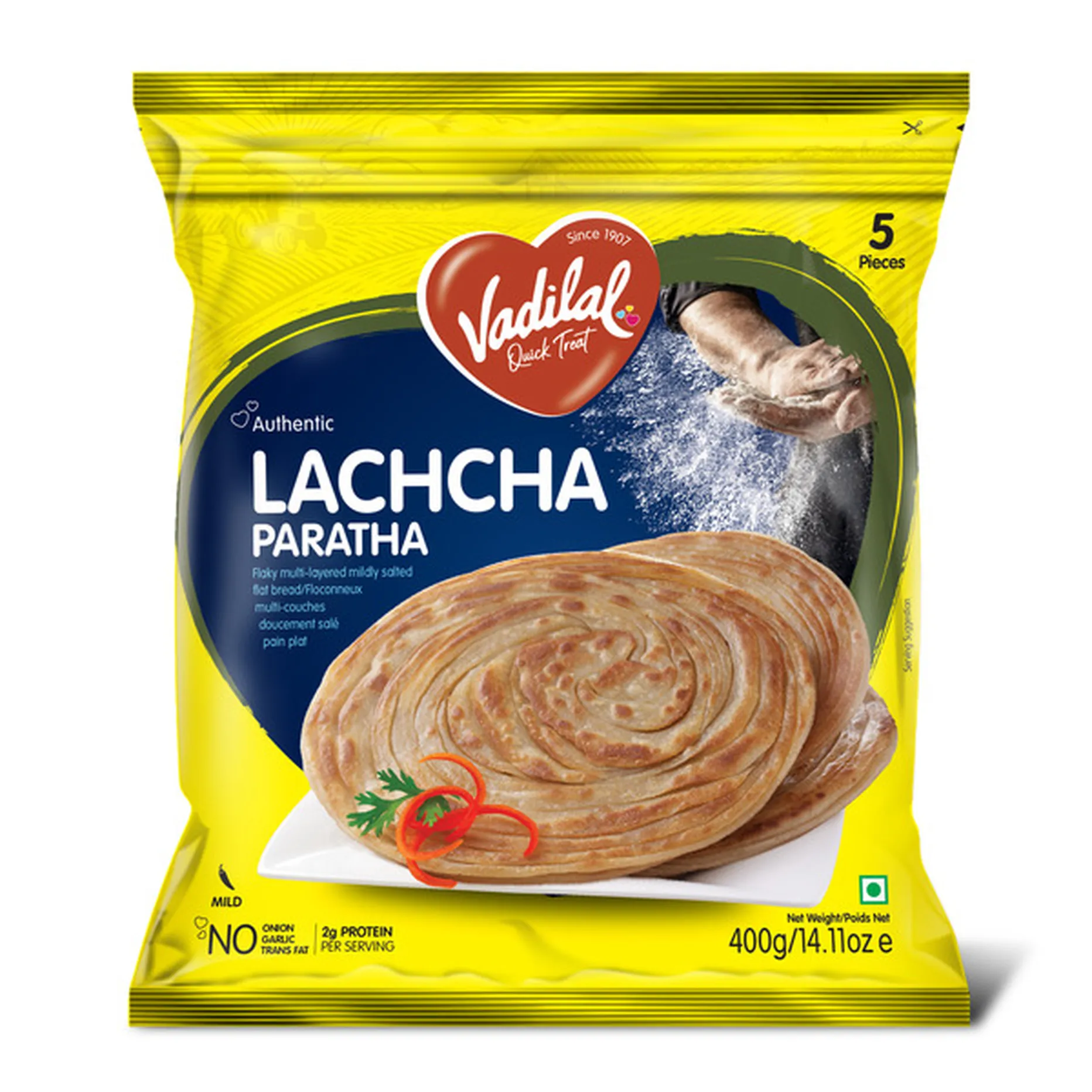 Vadilal Lachha Paratha  5 Pcs (400g  14Oz)