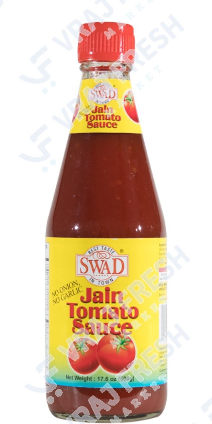 Swad Jain Tomato Sauce (No Onion No Garlic) (500g  17.6Oz)